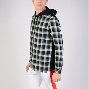 NWOT Diesel Zip Shirt w/Hoodie